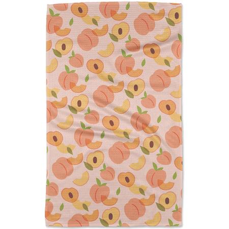 Geometry Microfiber Kitchen Towel Peaches