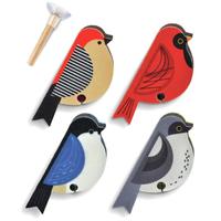 Perched Bird Sponges Set/4