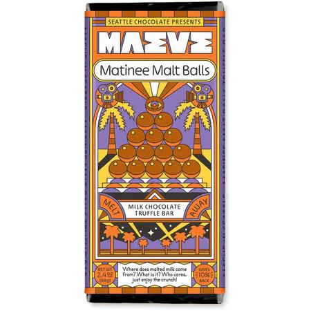 Seattle Chocolate Matinee Malt Ball Bar