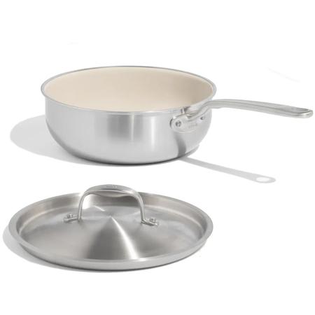 Made In Stainless-Steel Ceramic-Non-Stick Saucepan 3-qt.