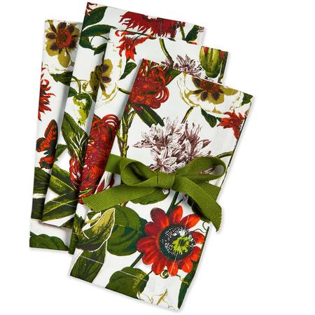 In The Garden Botanical Napkins Set/4