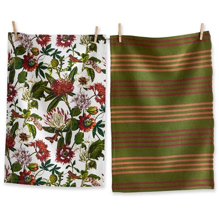 In The Garden Botanical Kitchen Towels Set/2