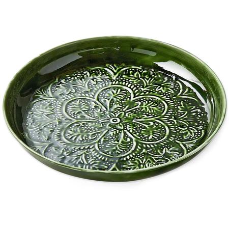 Enameled Metal Tray Large