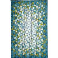 Marina Triangle Border Rug 39” x 59” Grotto