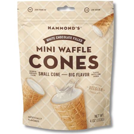 Mini Waffle Cones White Chocolate