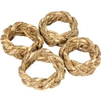 Seagrass Napkin Rings Set/4