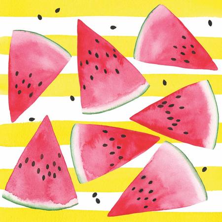 Paper Beverage Napkins Melon & Stripe