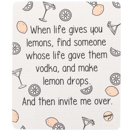 Swedish Dish Cloth When Life Gives You Lemons