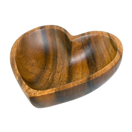 Acacia Heart Snack Bowl