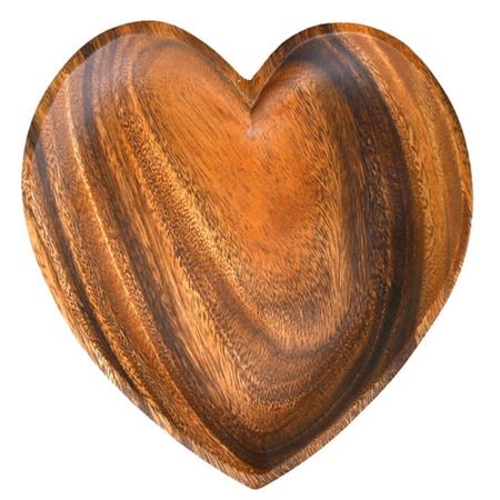 Acacia Heart Tray