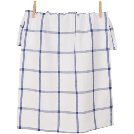 Windowpane Kitchen Towel Blue