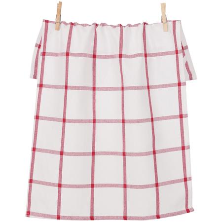 Windowpane Kitchen Towel Cherry
