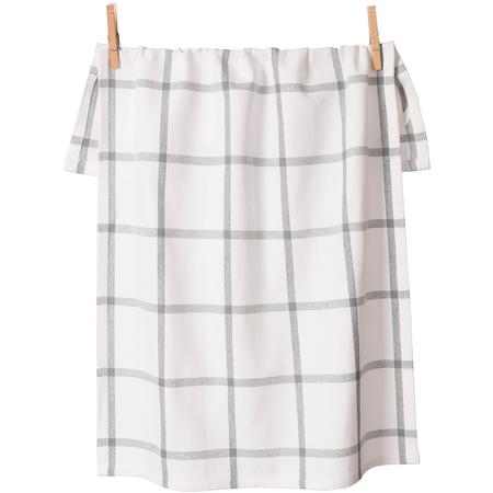 Windowpane Kitchen Towel Drizzle
