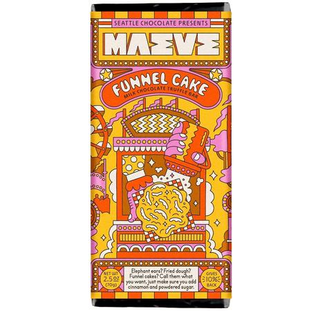 Seattle Chocolate Maeve Funnel Cake Bar