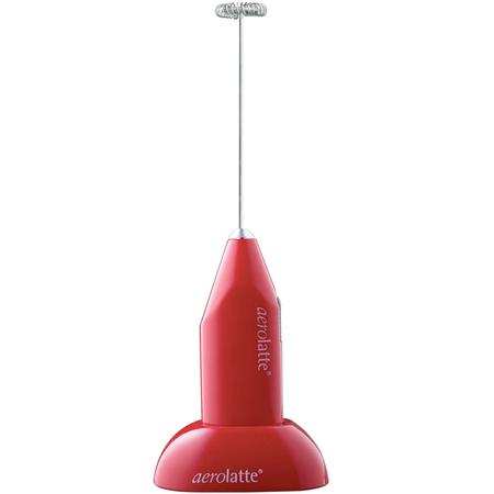 Aerolatte Milk Frother w/Stand Red