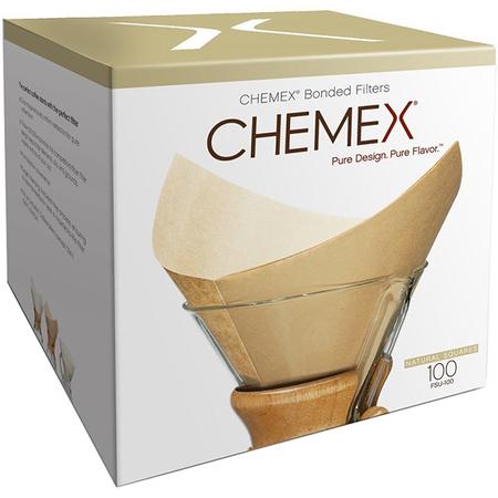 Chemex Filters Box/100 Square Unbleached