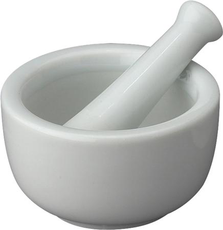 White Porcelain Mortar & Pestle 2.5