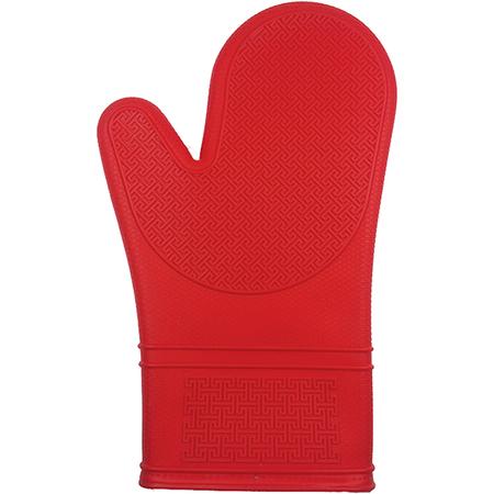 Silicone Oven Mitt Red
