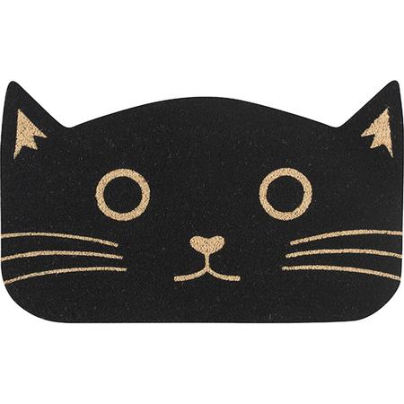 Black Cat Doormat